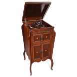 Elegant Garrard Cabinet Gramophone, c. 1925 Luxury gramophone with Garrard "Super" long-running