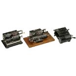 3 Spokewheel Calculating Machines 1) "Mira", 1924. (3/2) - 2) "Brunsviga 10", 1932. (2-/3-) - And: