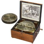 Symphonion Disc Musical Box with Bells No. 48GL, c. 1900 By Symphonion Musikwerke, Leipzig. For 10-