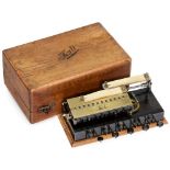 "Kuli" Calculating Machine, 1909 Very attractive and extremely rare German calculating machine for