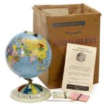 "Magnetic Global Air Race" Toy by Replogle Globes Inc., 1952 onwards Chicago, Illinois, with 8-