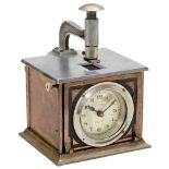 English Time Stamp Clock, c. 1920 No. 3065, mechanical, made of brass, aluminum and cast iron,