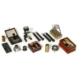 Lot Botanic Microscopes and Loupes 10 botanic microscopes, various (hand and stand tools), partly