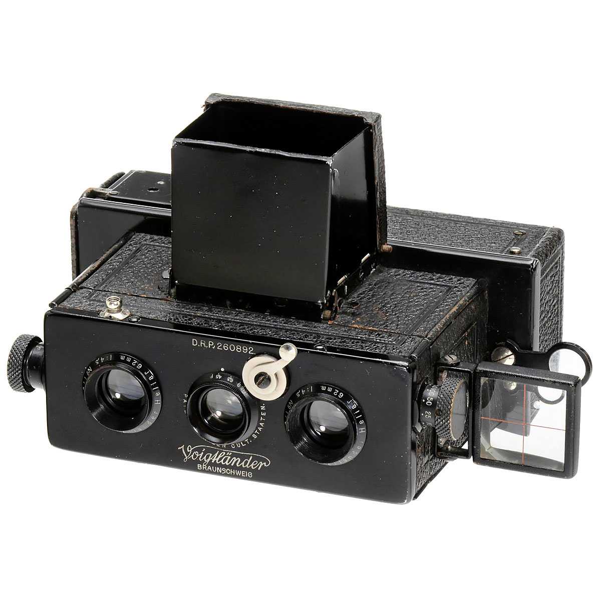 Voigtländer Stereflektoskop 45 x 107, erstes Modell, 1913 Voigtländer und Sohn, Braunschweig.
