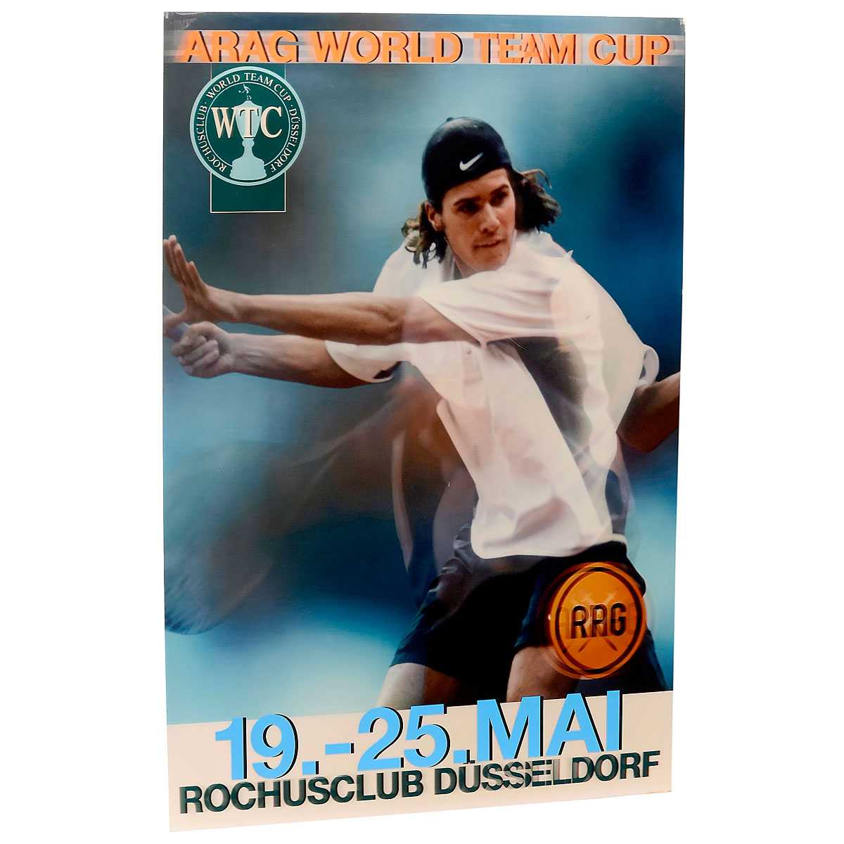 Großes Werbeplakat in Lenticulartechnik, 2002 ARAG World Team Cup 2002 in Düsseldorf, - Bild 3 aus 4