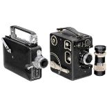 2 Filmkameras für 16 mm 1) Siemens F, um 1936. Siemens-Wernerwerk Berlin. Filmkamera für 16mm-Film