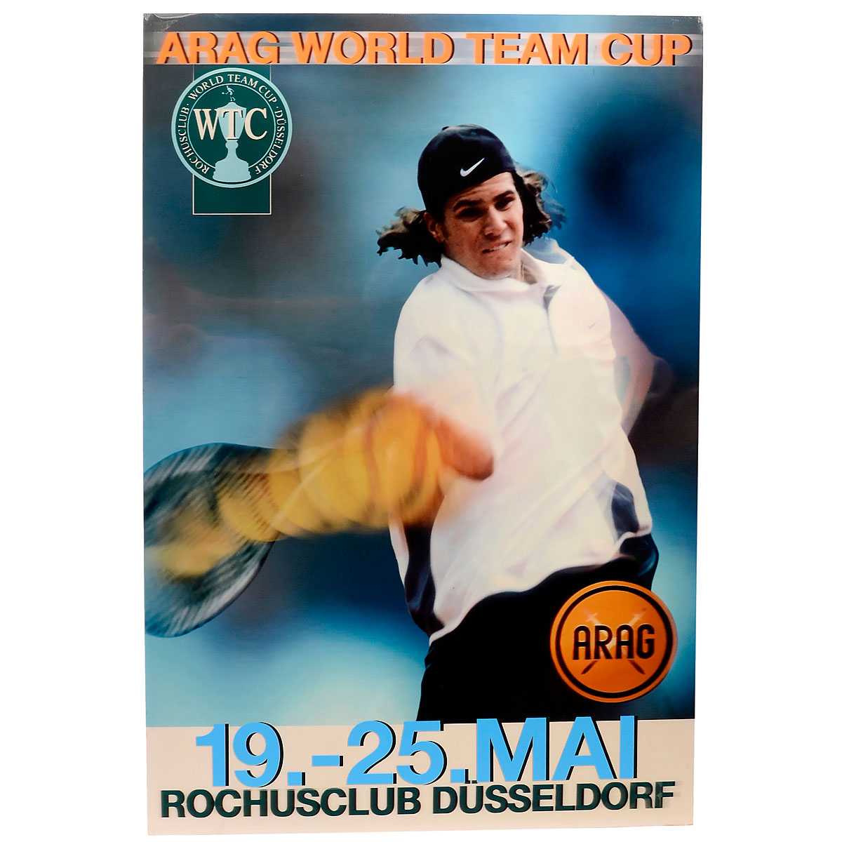 Großes Werbeplakat in Lenticulartechnik, 2002 ARAG World Team Cup 2002 in Düsseldorf, - Bild 2 aus 4