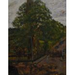 Jack Millar (1921-2006)St. George's SquareOil on boardSigned and titled on reverse33cm x 25.