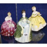 Three Royal Doulton figures 'Victoria', 'Premiere' and 'The last Waltz' (3)