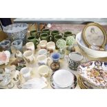 A quantity of assorted decorative ceramics to include Royal Crown Derby plates and dishes,