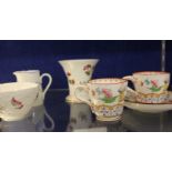 A quantity of decorative ceramics to include a Coalport bowl, T.Goode & Co. Copeland china two-