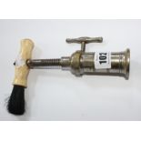 A bone handled corkscrew, 18cm h