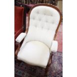 A Victorian upholstered chair