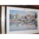 A quantity of decorative prints and pictures to include a watercolour by Peggy Pountain, a