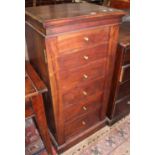 A cherrywood wellington chest 56cm wide