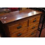 A Victorian chest of drawers