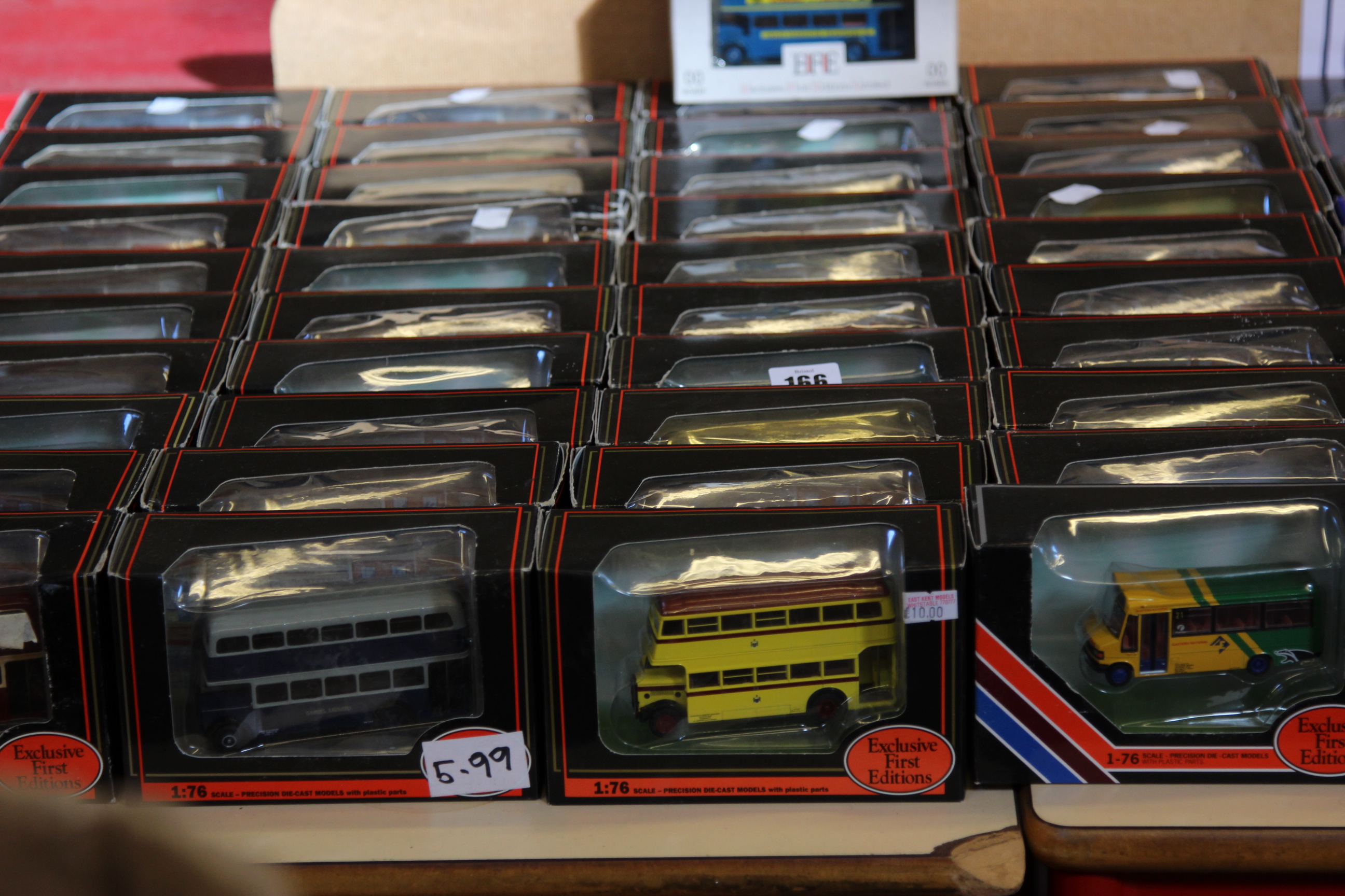 Die cast buses and coaches 1076 scale mainly Exclusive First Editions all in their original boxes,