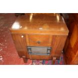 A 1930's walnut cased floor radio