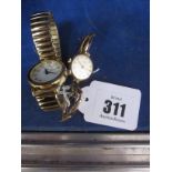 A 9ct gold Rotary ladies wristwatch; and a Reflex fashion watch (2)