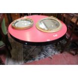 A mid 20th Century circular breakfast table 104cm diameter