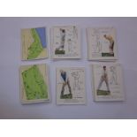 LARGE PLAYER CIGARETTE CARDS Championship Golf Courses 12/25, Golf 23/25