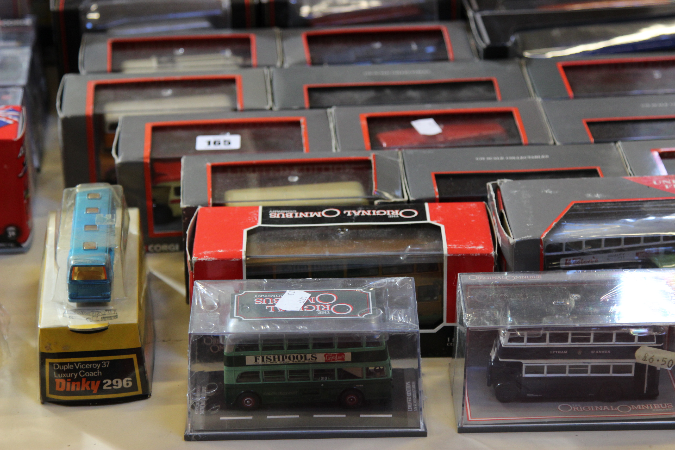 Die cast Buses and coaches 1.76 scale mainly exclusive First Editions all in their original boxes,