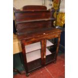 A George IV rosewood chiffonier, circa 1825 (later glazed doors) 87cm wide