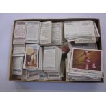 MIXED LOT OF CIGARETTE CARDS to include unusual set of film stars, Players Cricketers, Game Birds,