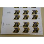 Stamps:Royal Mail Olympic Gold Medal Winners prototype sheet. Rare.