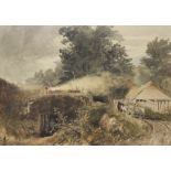 19th Century School Countryside sceneWatercolourUnsigned37cm x 53cm