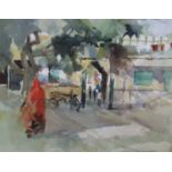 Jane Corsellis, RWS RCA NEAC (b. 1940) The City Gate, Vdaifur, IndiaWatercolourSigned lower