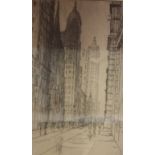 Edward Shepard Hewitt (1877-1962)City street scene EtchingSigned in pencil to the margin29.5cm x