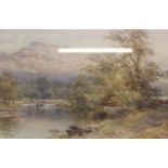 English school (19th century)Cattle in a river landscapeWatercolour28cm x 39cmTogether with Woman on