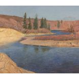G. McMillan (20th Century)River landscapeOil on canvasSigned and dated '8149cm x 59cm