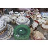 A quantity of decorative ceramics and glassware to include part services etc