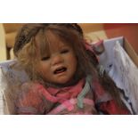 Two Annette Himstedt dolls, boxed, baby dolls and a quantity of other dolls