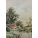 Henry H. Parker (1858-1930)'Old Mill, Harlow Essex'WatercolourSigned54cm x 37cm