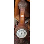 An oak cased barometer (af)