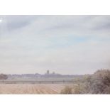 Anthony Day (20th Century)'Ely from Stuntney'WatercolourSigned and dated 198752cm x 69cm;20th