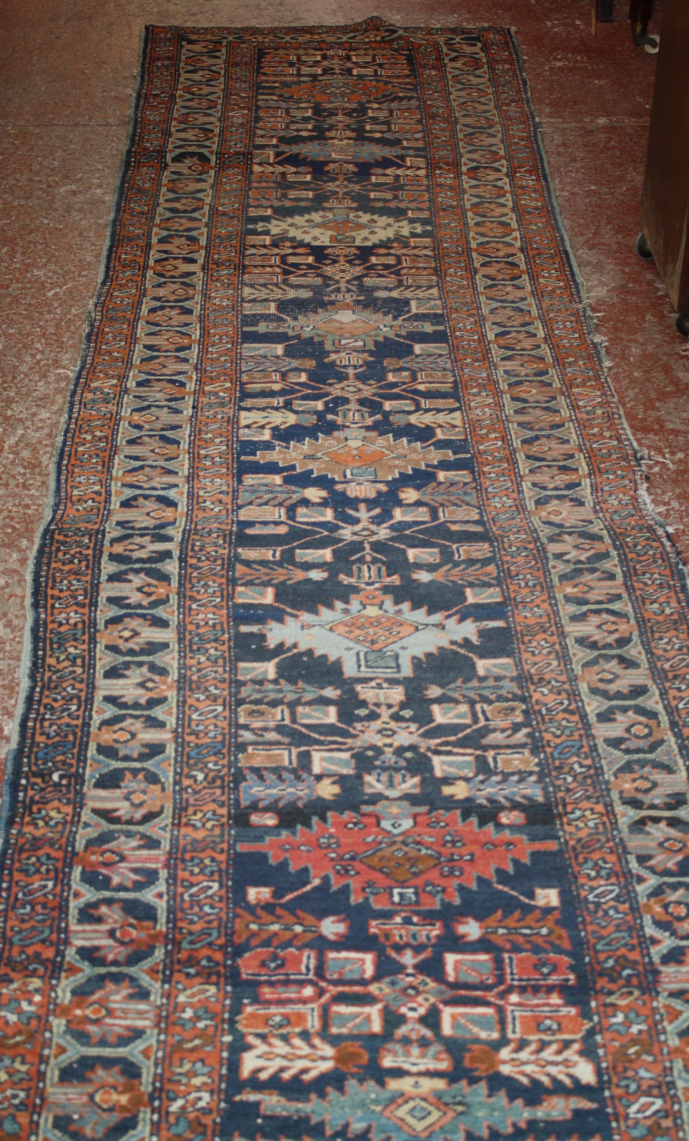 A Hamadan runner, approx 353 x 86cm