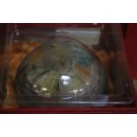 Six globe paperweights, boxed