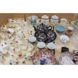 A quantity of Royal Albert Country Rose, miniature china and an assortment of glass and chinaware