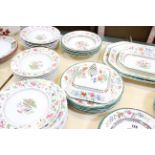 A quantity of part dinner and dessert services to include Spode 'Chinese Rose' pattern etc