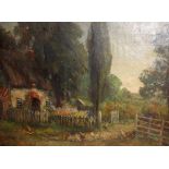 John Falconar Slater (1857-1937) Cottage pathwayOil on canvasSigned lower right46cm x 61cm