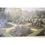 Duncan Palmer 'Lady Kaye's Rose garden - Harthy Place'Oil on canvasSigned lower rightTitled and