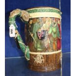 A Royal Doulton pottery The Shakespeare Jug, designed by Charles Noke, no. 662 of an edition of