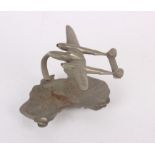 [Militaria] A Cast Aluminium Model of a Second World War Lockheed P-38 Lightning modelled as an