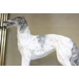 A ceramic model grey hound, marked Italy to base, 26cm high