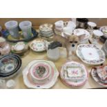 Assorted decorative china to include part coffee service, plates etc