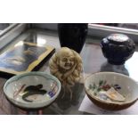 Assorted Oriental items to include a small cloisonné items, a card case etc